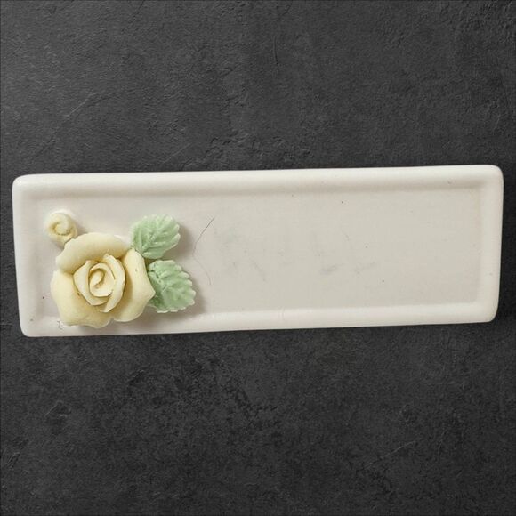 Vintage Ardalt Japan Porcelain Floral Place Card Holders Set of 6 Pink Blue Tea - Picture 8 of 14